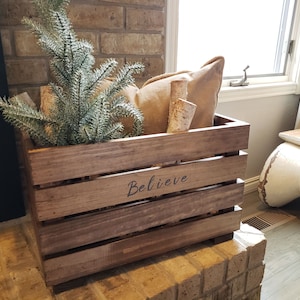 Large Wooden Crate - Customizable