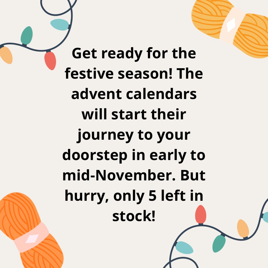 Crochet Advent Calendar Amigurumi Advent Calendar for Etsy