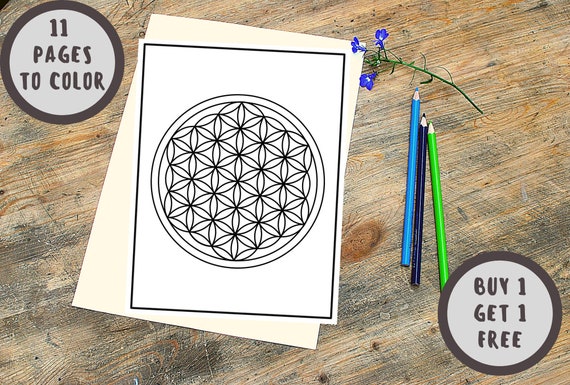 Download 11 Mandala Coloring Pages Mandala Coloring Book Pdf Grown Etsy