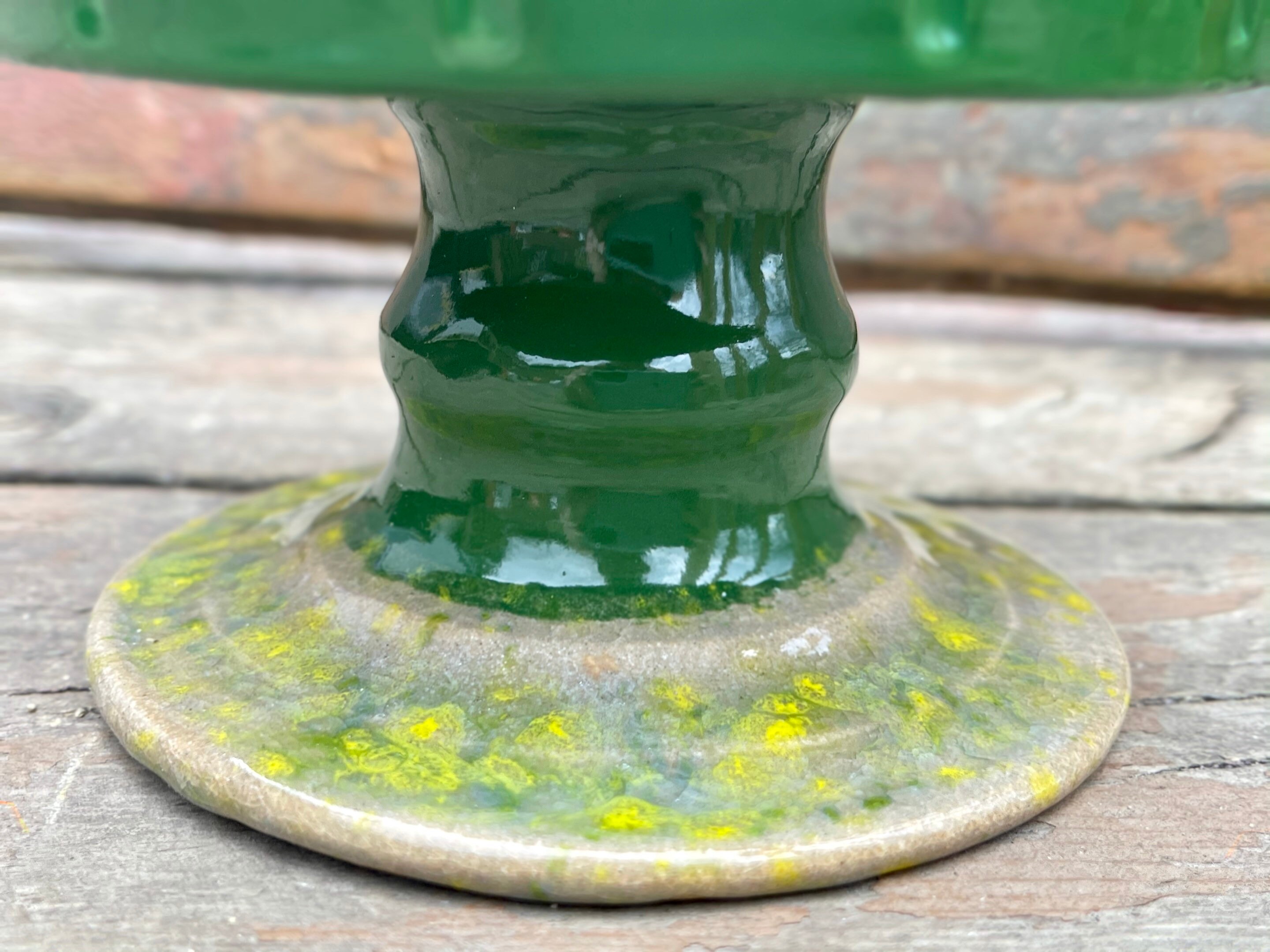 Handmade pottery Small Cake Stand Cupcake Stand Stoneware Etsy