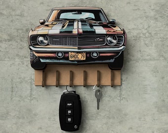 Chevrolet Camaro key holder. Keyholder. Wall keyring.