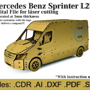 Mercedes Benz Sprinter Van - pliki cięte laserowo (L2H2)