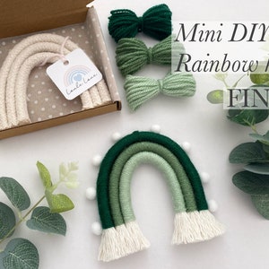MINI Macramé rainbow kit - craft box, DIY Craft kit - Loule Love