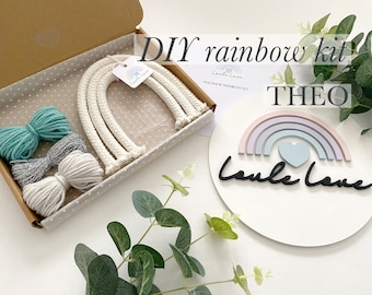 DIY Macrame Rainbow Craft Kit: 'Theo' Craft Box - Loule Love