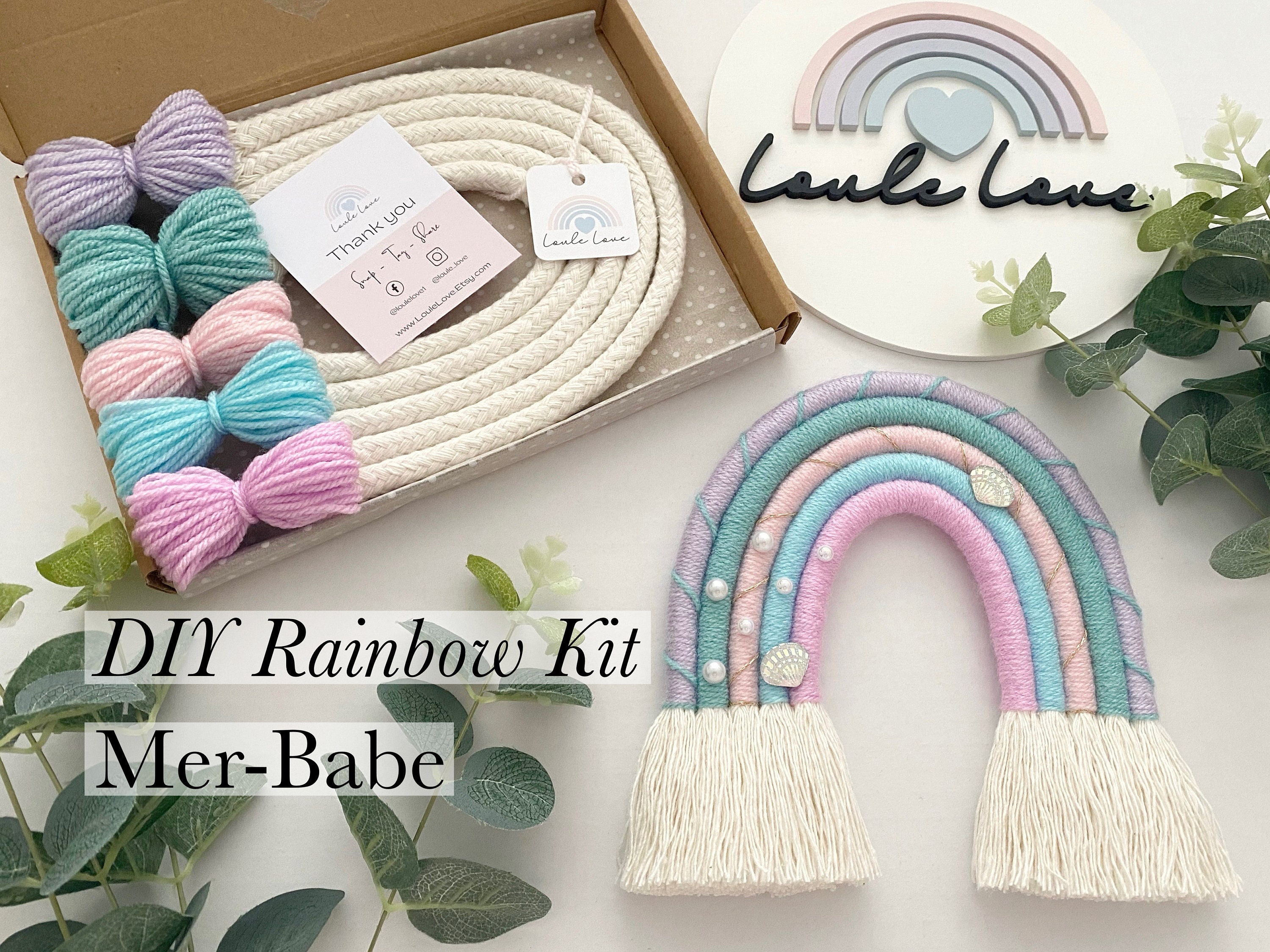 Childrens Rainbow Weaving Kit With Loom, Yarn and Instructions / Kids  Sustainable Craft Gift / Birthday Gift for a Boy or Girl 