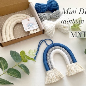 Mini kit de bricolage arc-en-ciel en macramé : kit de création « Mylo » - Loule Love