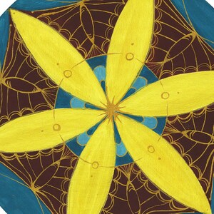 Energy picture mandala No. 8 original, acrylic on canvas, 40 x 40 cm