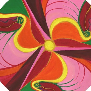 Energy picture mandala No. 6, original, acrylic on canvas, 40 x 40 cm