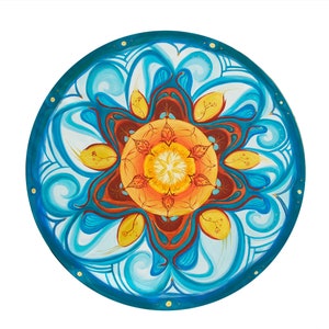 Energy picture mandala No. 9, original, acrylic on canvas, 120 x 120 cm