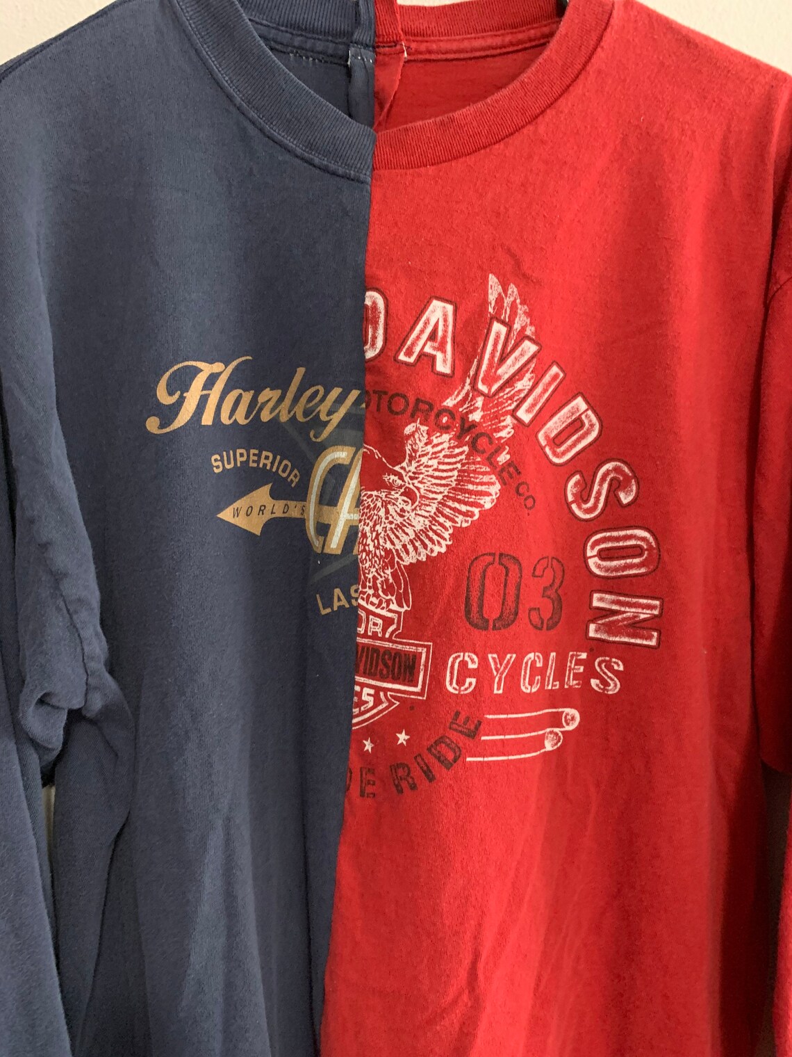 reworked split shirts