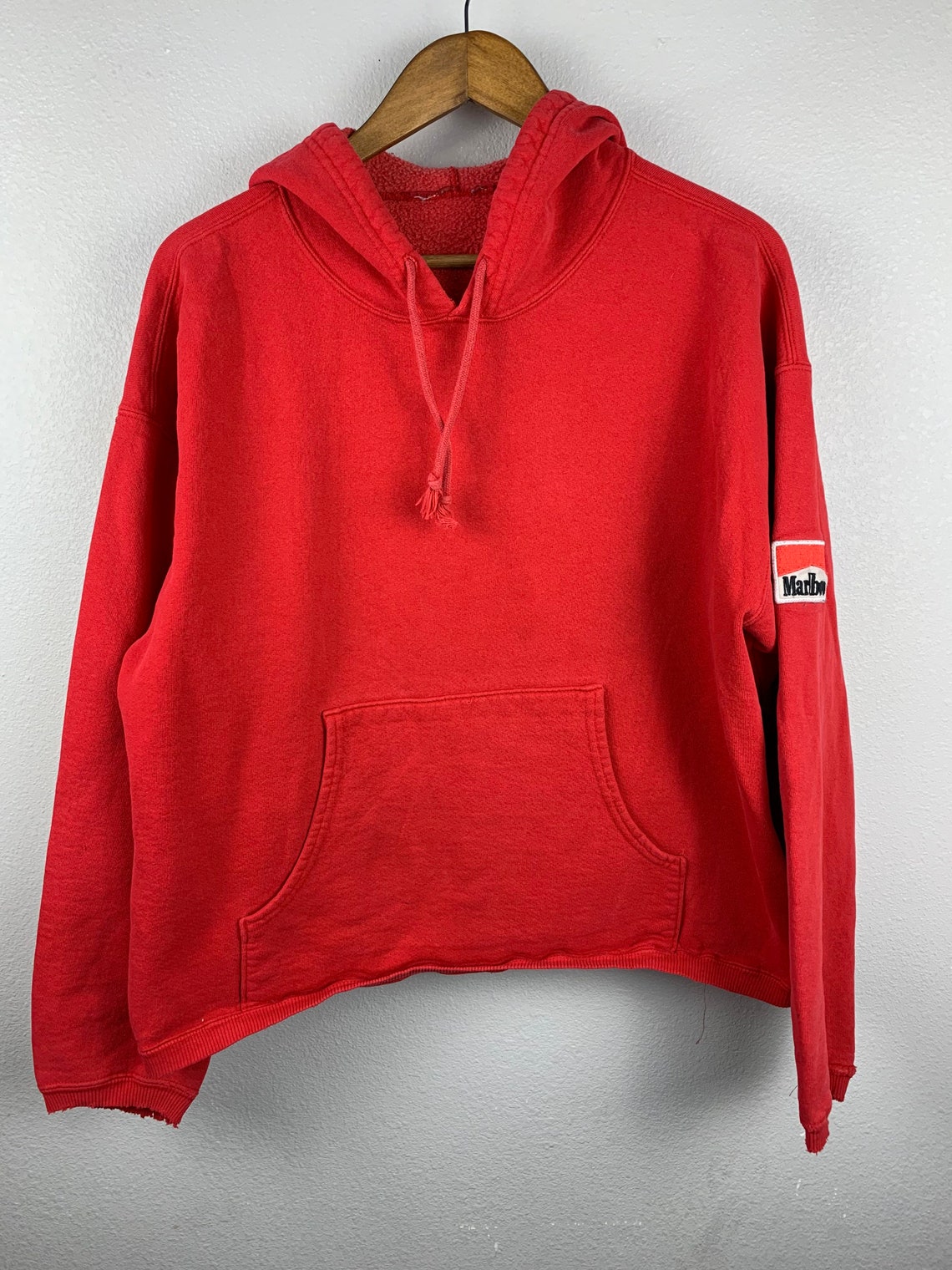 Vintage Marlboro mens red hoodie sweatshirt | Etsy