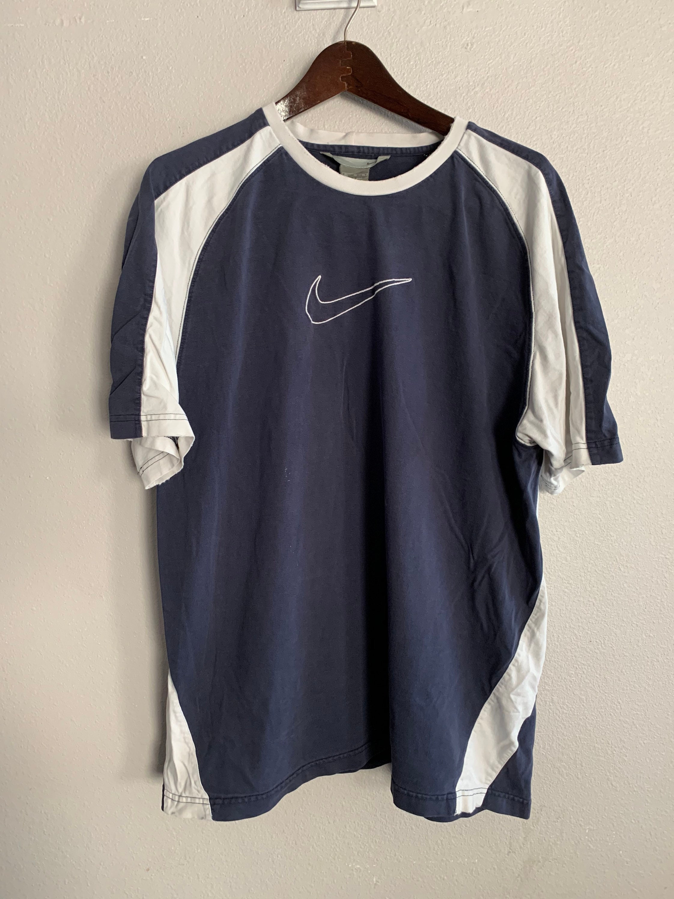 Vintage Nike center swoosh t shirt size XL | Etsy