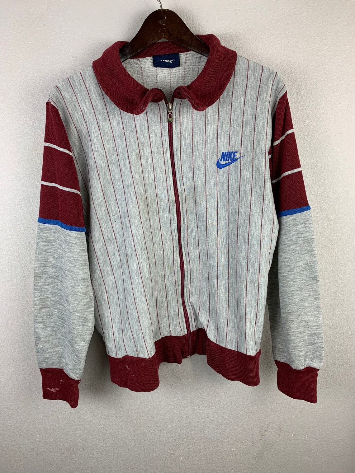 Vintage 80s Nike sweatshirt full zip size L | Etsy