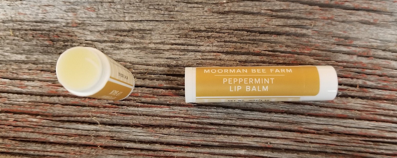 Natural Beeswax Lip Balm 2 Pack Etsy UK