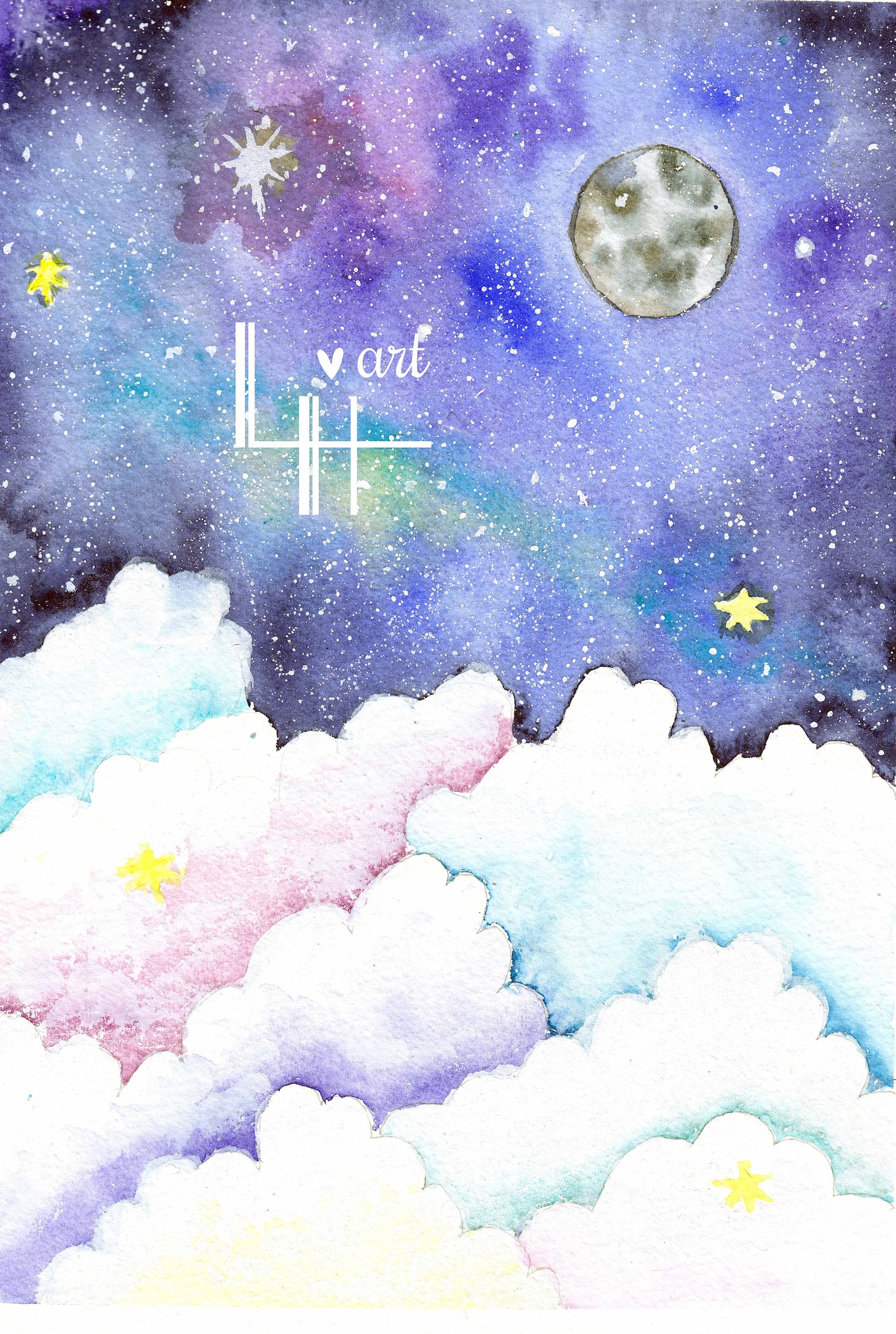 Original Watercolor Painting dreams Art Picture Etsy