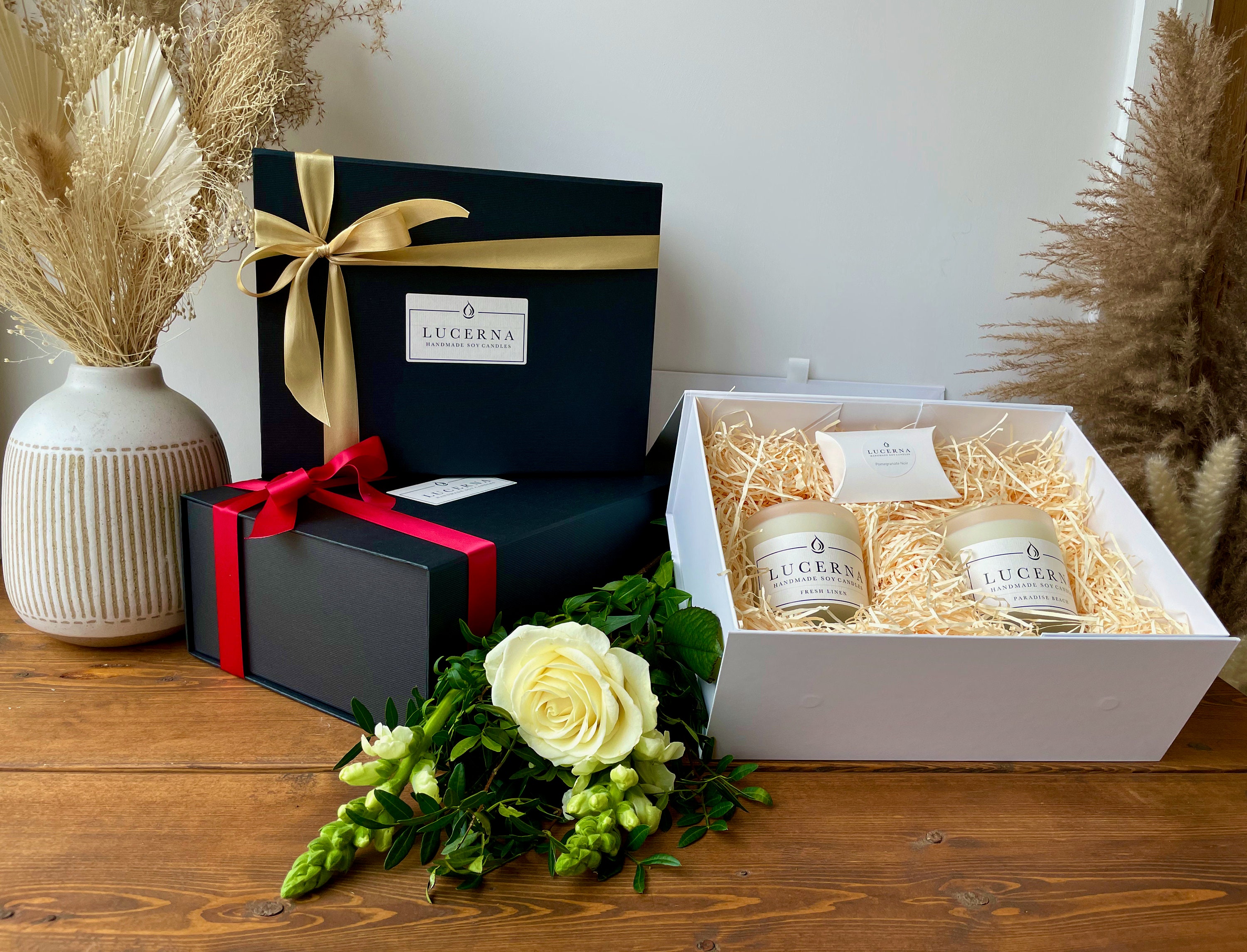 Special Occasion Candle Hampers Luxury Handmade Soy Candles 4 Designs
