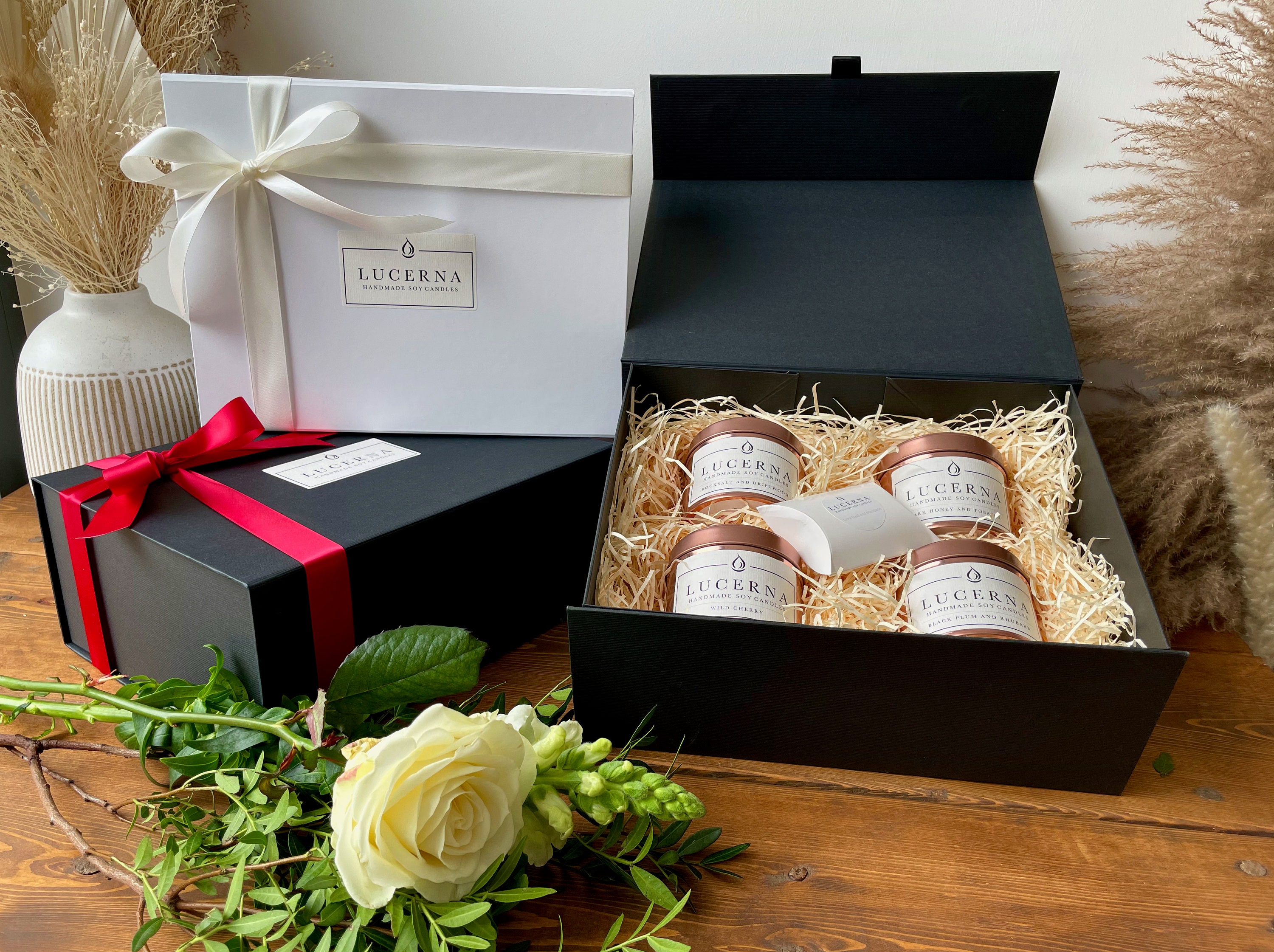 Special Occasion Candle Hampers Luxury Handmade Soy Candles 4 Designs