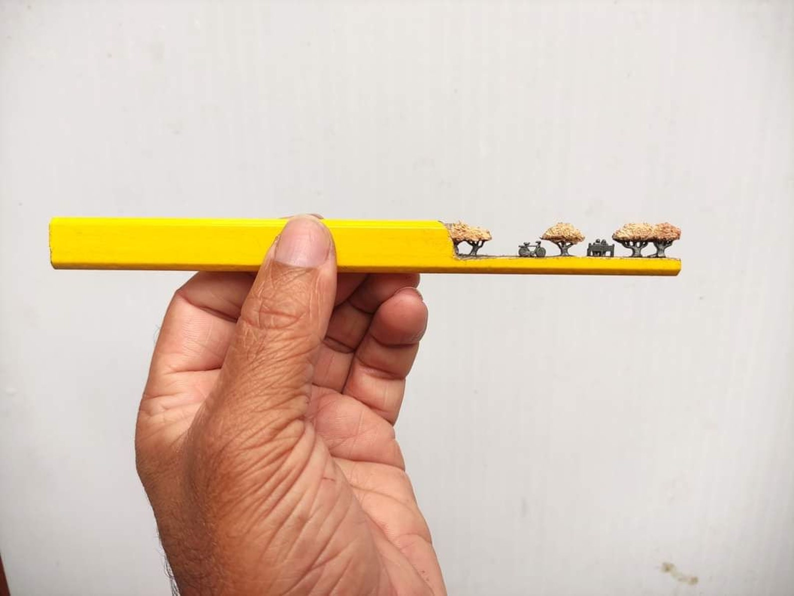 Pencil Tip Artcarving Art for Tabletopexpressionist Etsy