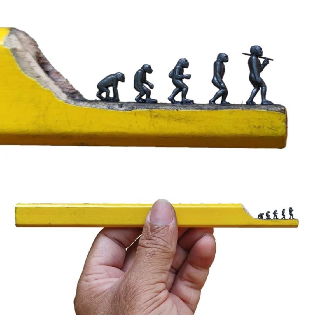 Pencil Tip Artcarving Art for Tabletopexpressionist Etsy