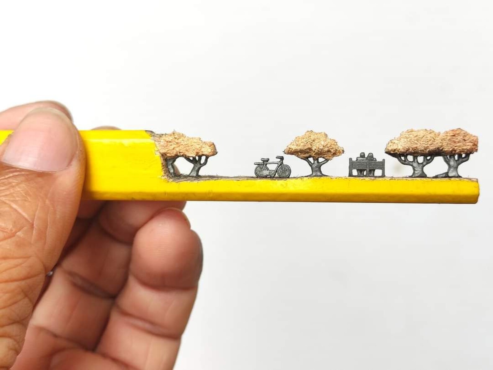 Pencil Tip Artcarving Art for Tabletopexpressionist Etsy