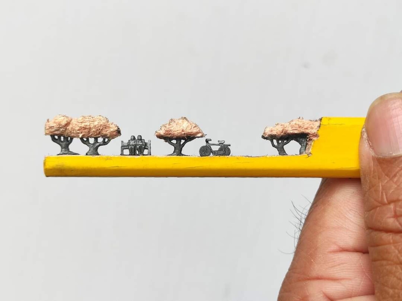 Pencil Tip Artcarving Art for Tabletopexpressionist Etsy