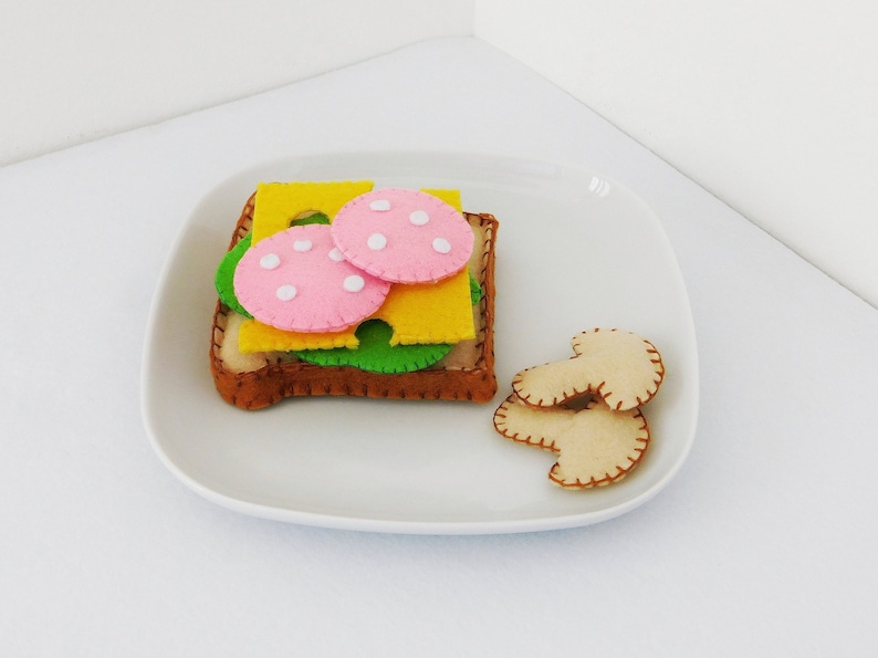 Felt Sandwich, Felt Food, Play Kitchen, Pretend Play Etsy