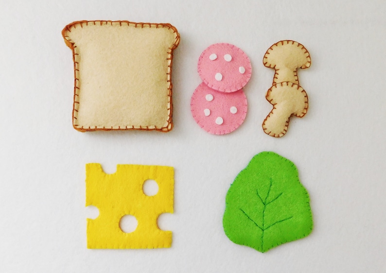 Felt Sandwich, Felt Food, Play Kitchen, Pretend Play Etsy