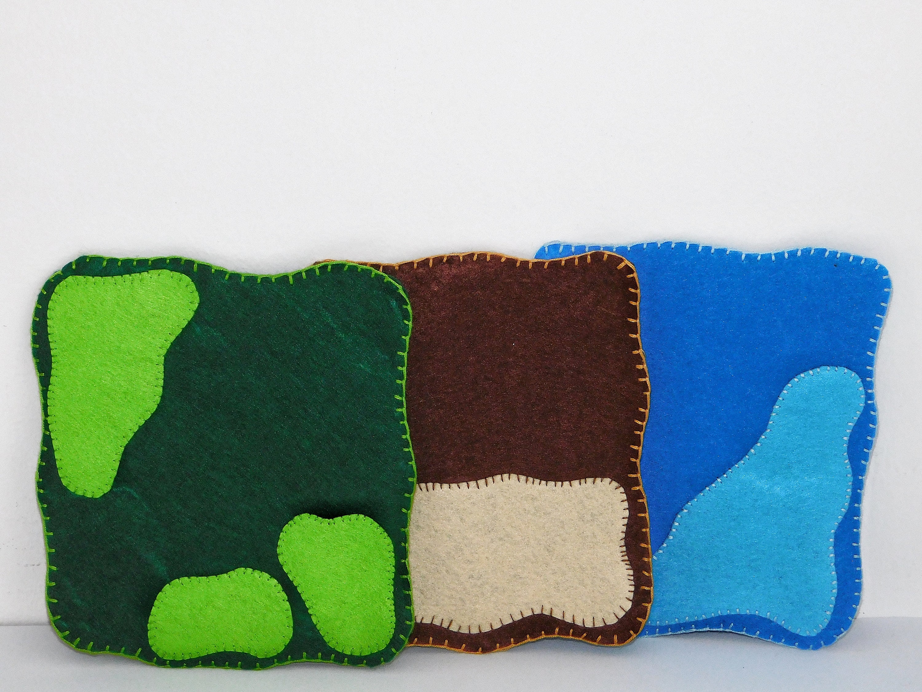 Felt Play Mat Set Openended Toys Travel Mat Small World Etsy