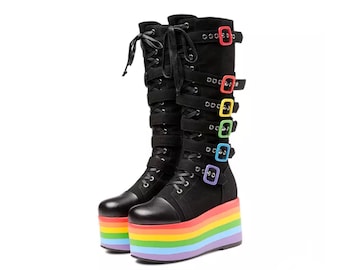 funky platform boots