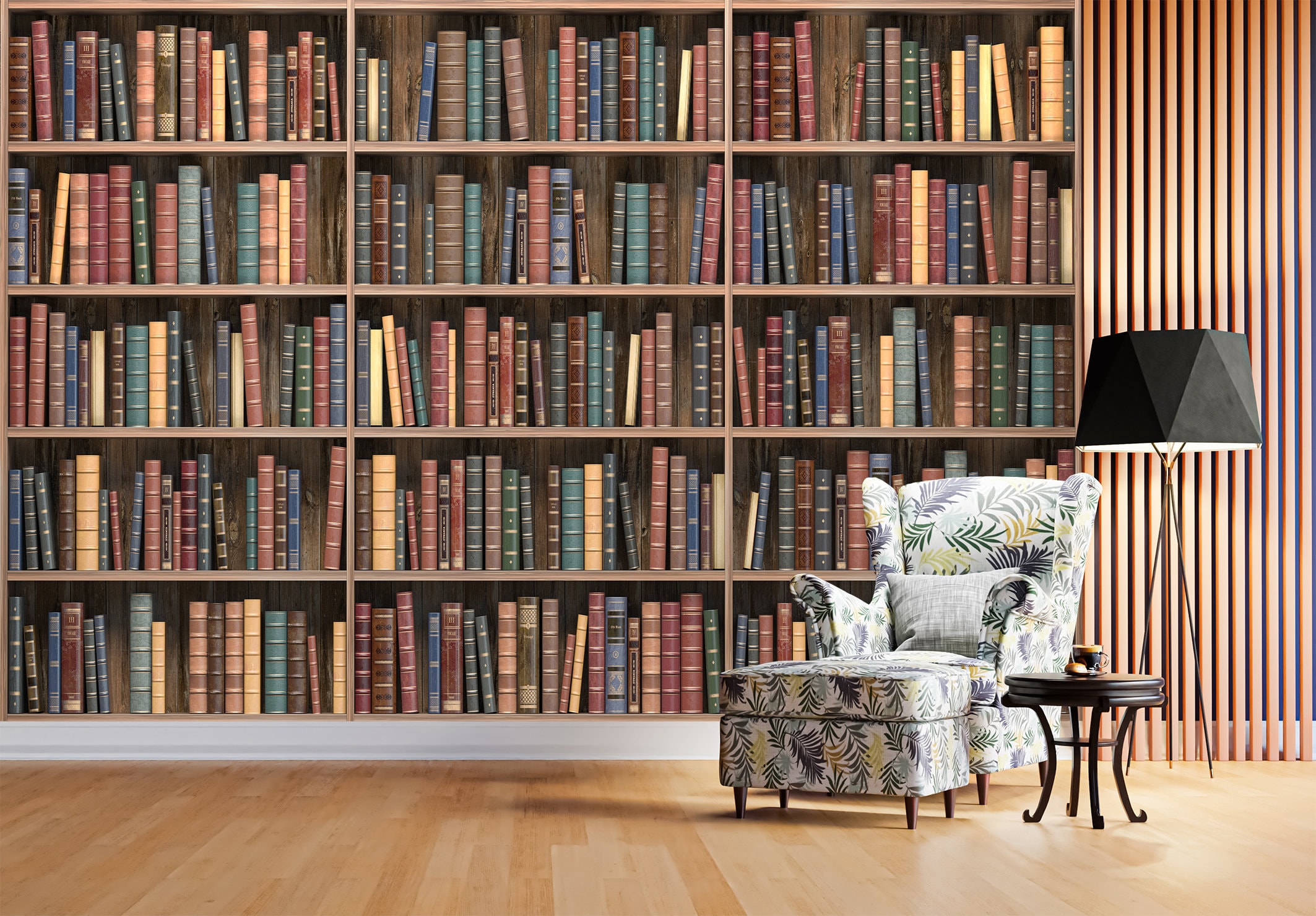 bookshelf-wall-mural-wall-decor-bookcase-library-wall-art-peel-and