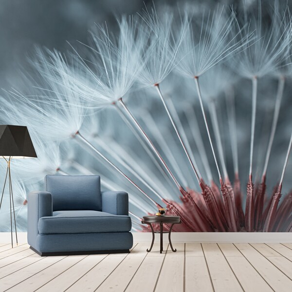Dandelion Wall Mural Etsy