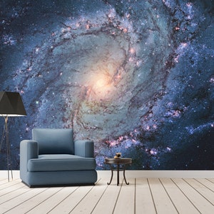 Galaxy Nebula Mural Print Wallpaper Star Clusters Peel and Stick Space Wallpaper Stars in Space Decor Art Wallpaper Home Room Wall Mural