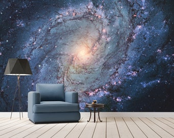 Galaxy Nebula Mural Print Wallpaper Star Clusters Peel and Stick Space Wallpaper Stars in Space Decor Art Wallpaper Home Room Wall Mural