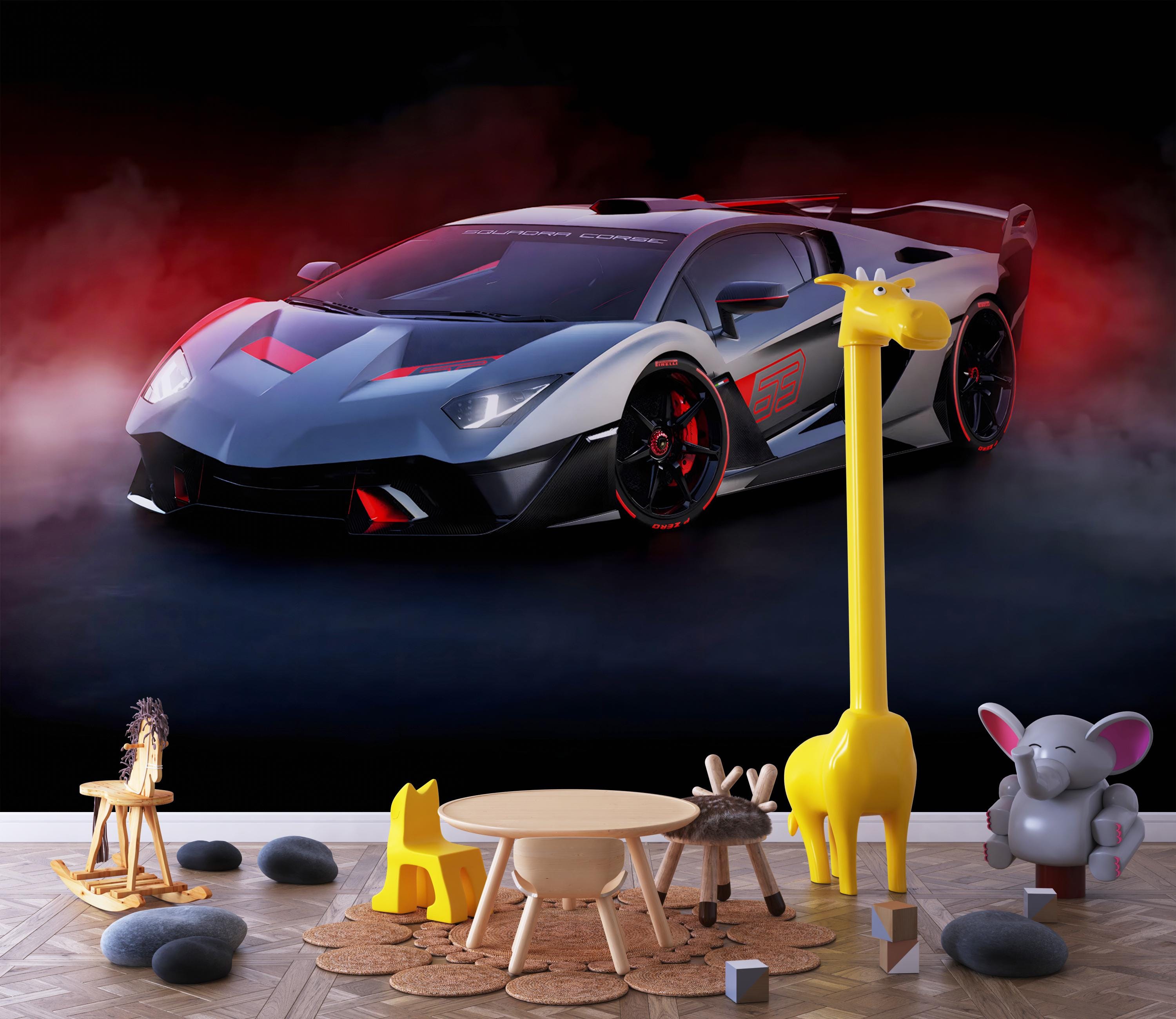 Lamborghini Tapete Sportwagen-Wandbild Moderne Supercar-Tapete für  Jungen-Raum-Spielraum-Garage-Druck Epischer Rennwagen-Kunst-Wandbilddruck -  Etsy Österreich, image size:3000x2600