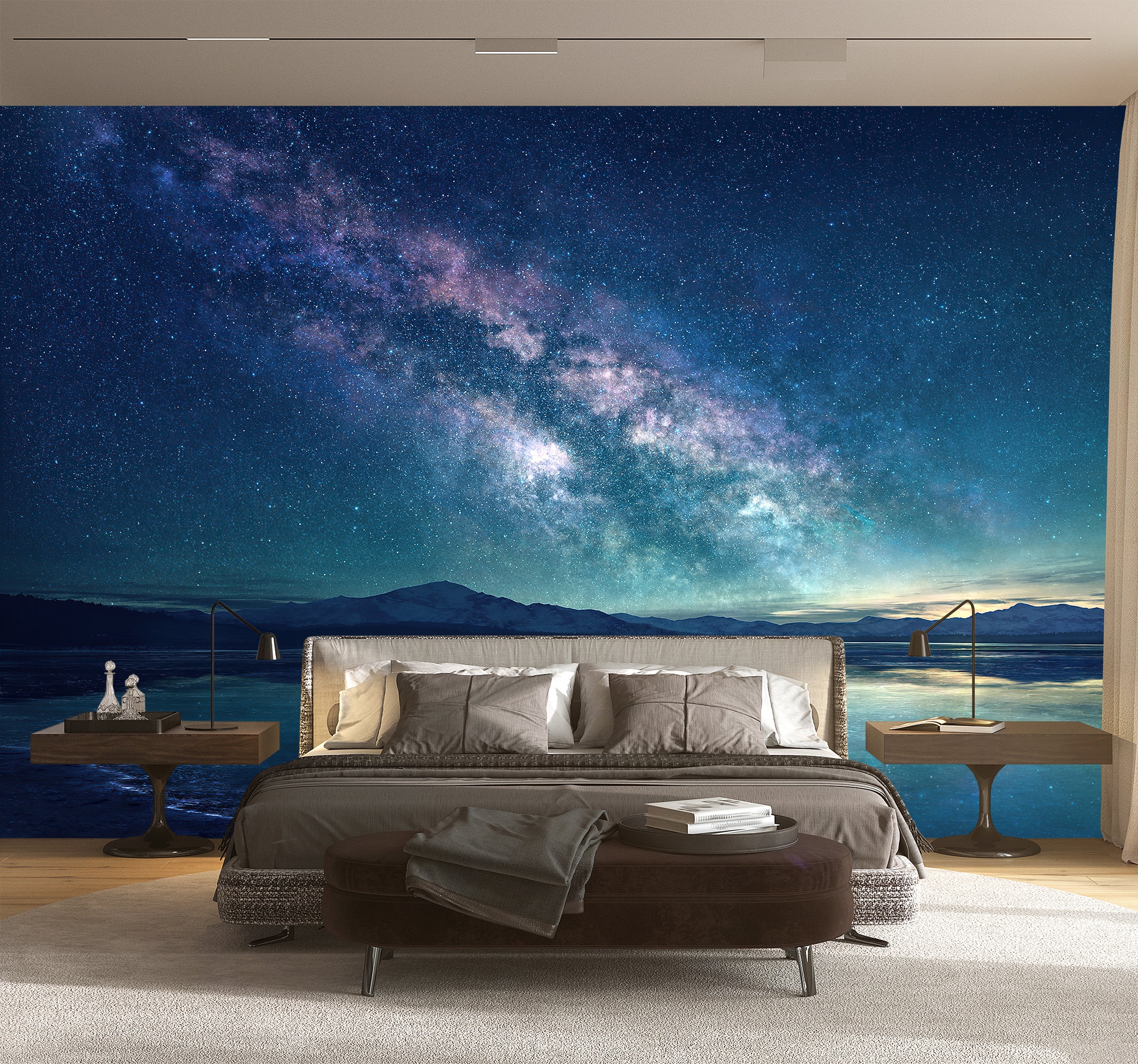 Milky Way Galaxy Wallpaper Mural: Peel and Stick Space Wall Art ...