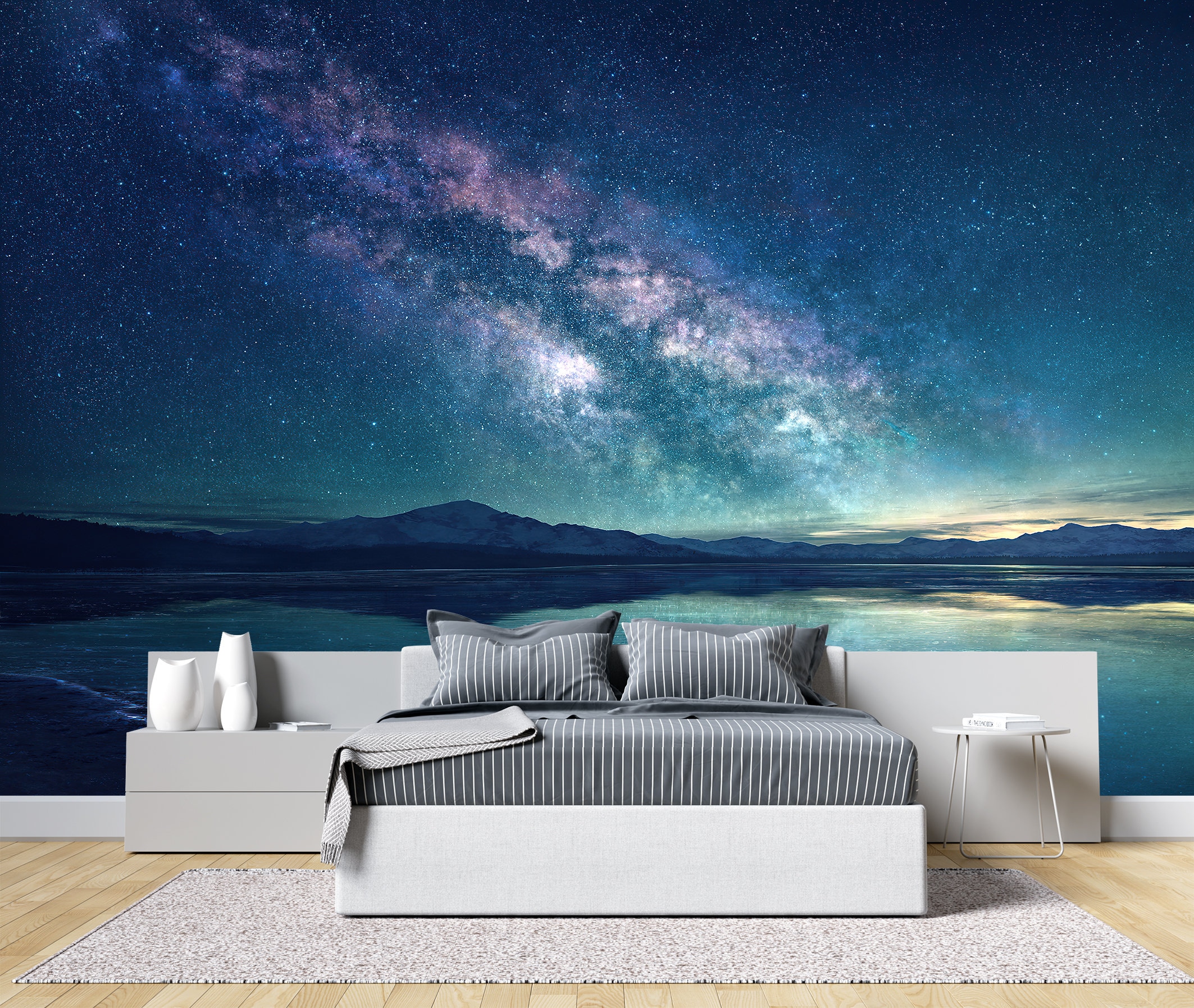Milky Way Galaxy Wallpaper Mural: Peel and Stick Space Wall Art ...