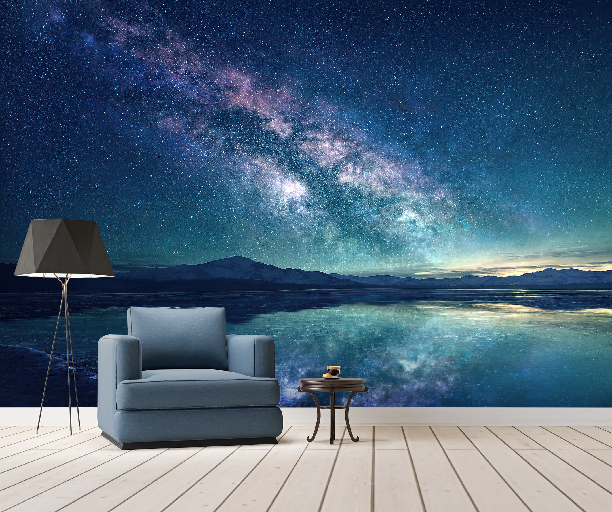 Milky Way Galaxy Wallpaper Mural: Peel and Stick Space Wall Art ...