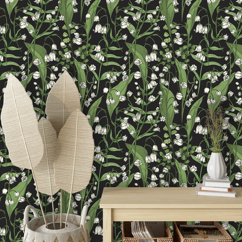 Lily Wallpaper - Etsy