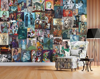 Vintage Italian Removable Wallcovering, Retro Posters Peel And Stick Wall Mural, Food And Drinks Traditional Wallpaper, W200
