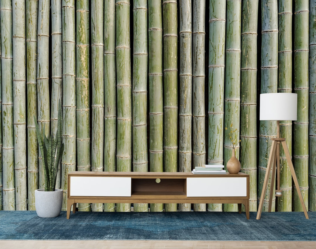 Bamboo Forest Wall Mural Nature Landscape Print Wallpaper Textured Peel