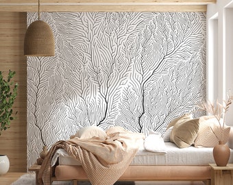 Marble Brown Art Wallpaper Abstract Wall Mural Abstract Textured Peel ...