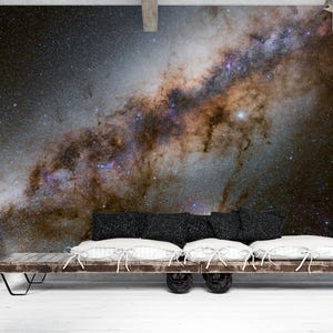 Milchstraße Wandbild Schälen und Aufkleben Weltraum Tapete Kosmisch Sternenhimmel Wandbild für Schlafzimmer Wohnzimmer oder Kinderzimmer Tapete