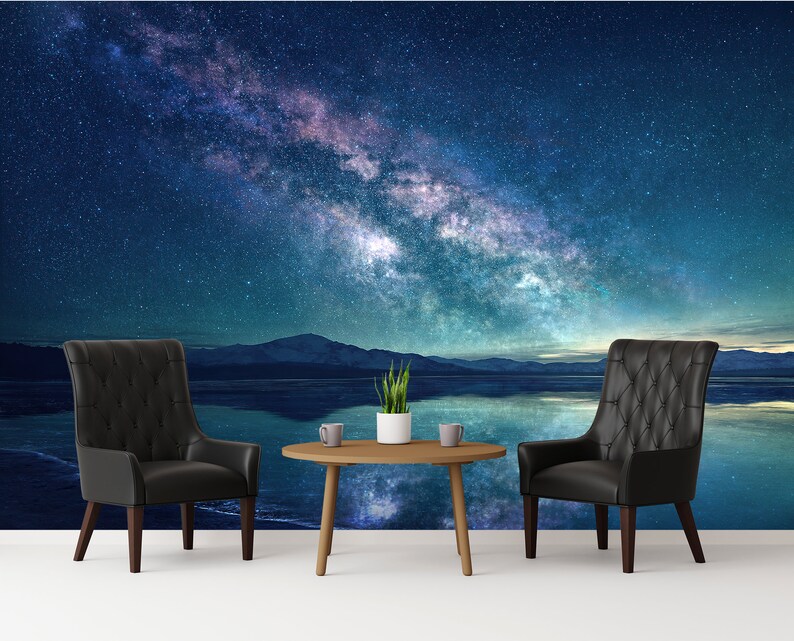 Milky Way Galaxy Wallpaper Mural: Peel and Stick Space Wall Art ...