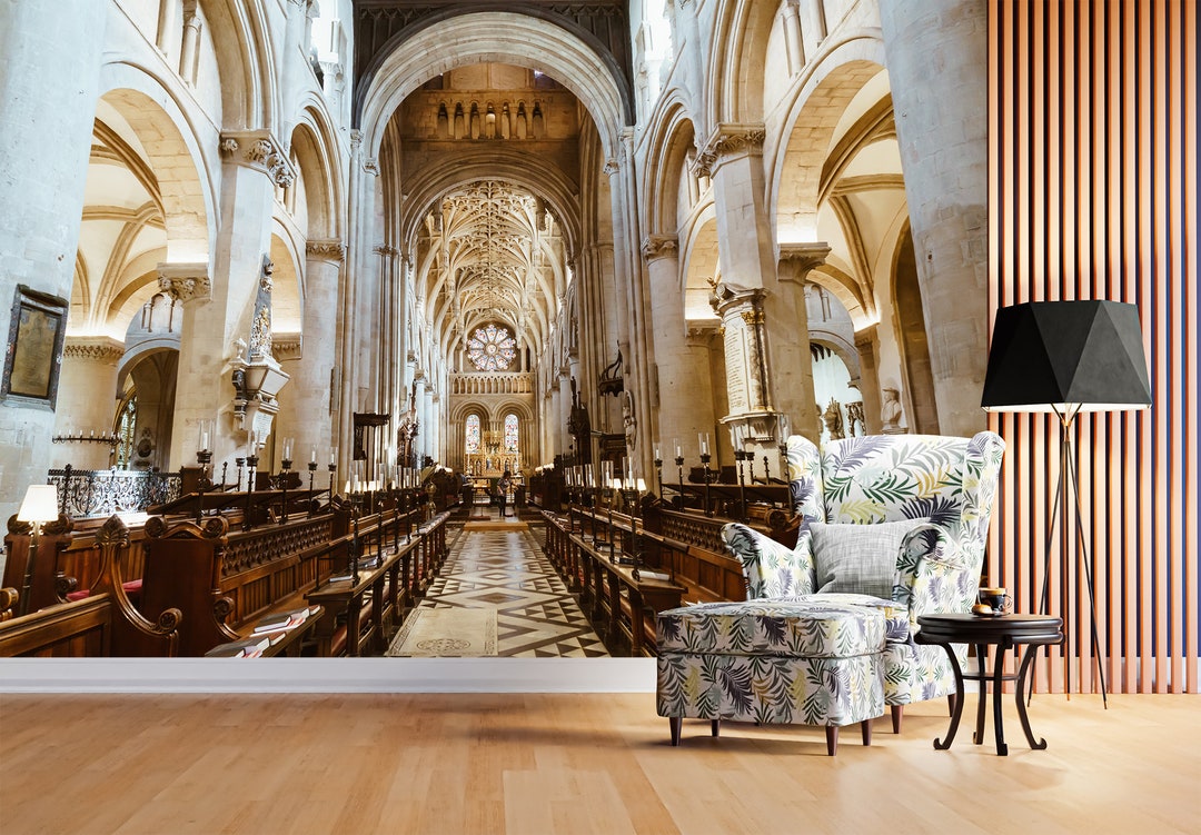 Oxford UK Wall Mural Wall Decor Church of the Holy Virgin Mary Etsy