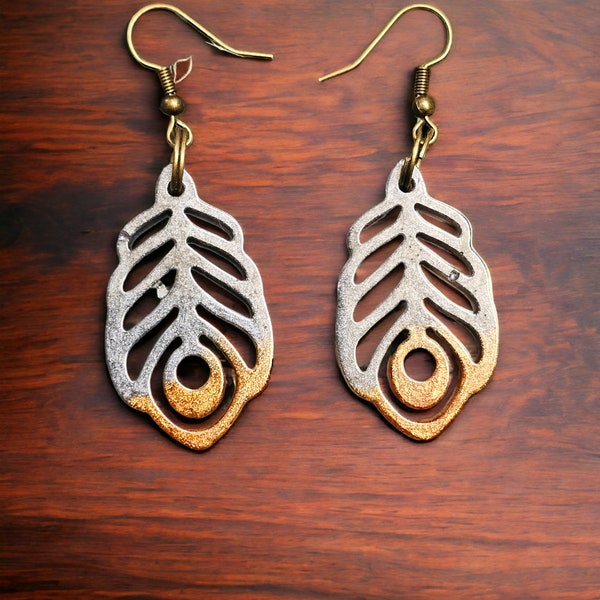 Earrings - peacock shaped