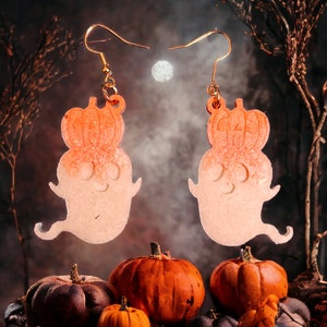 Earrings - pumpkin ghosts