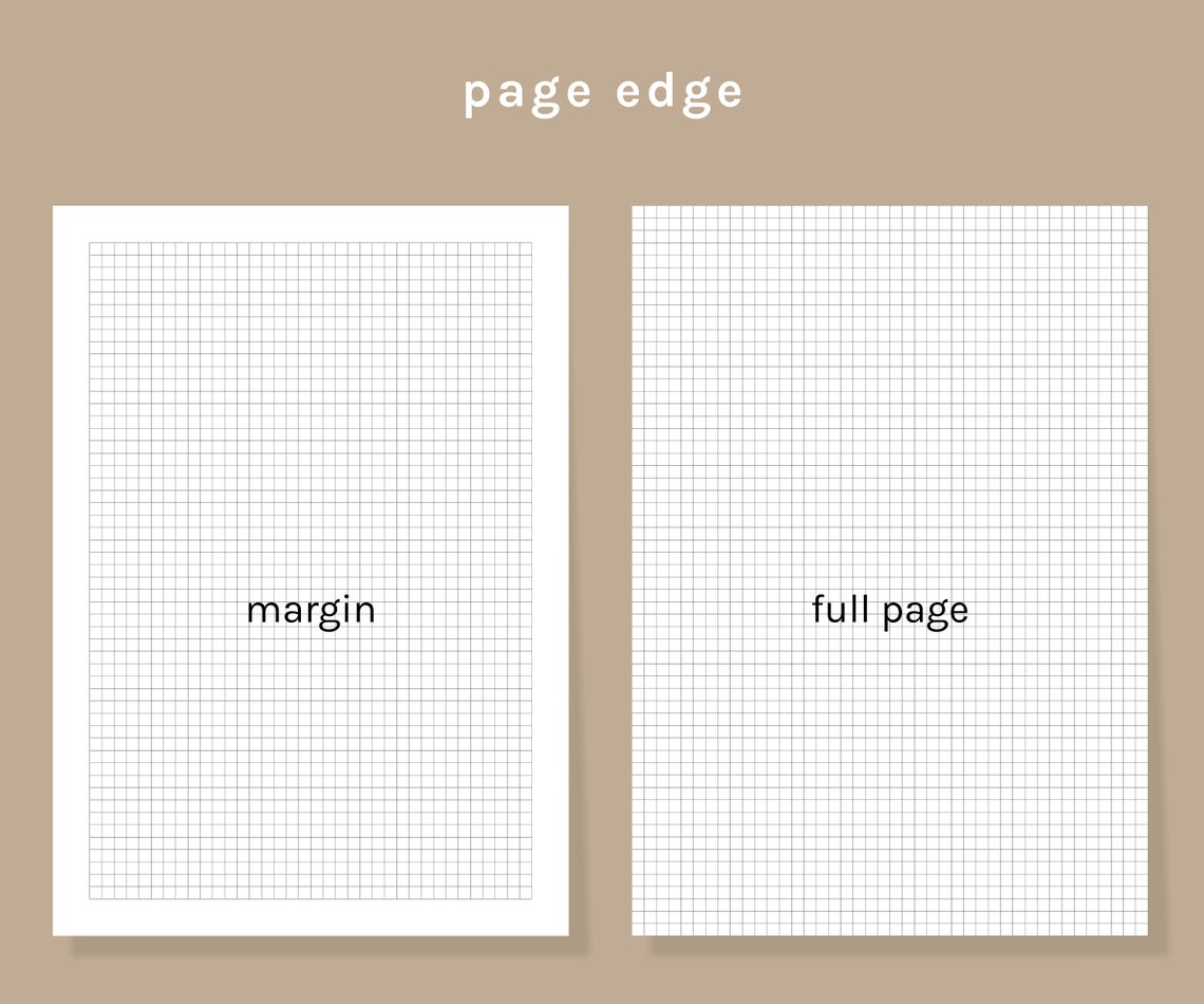 Printable Graph Paper | 5mm Grid Paper | Digital Journal Template | A4 ...