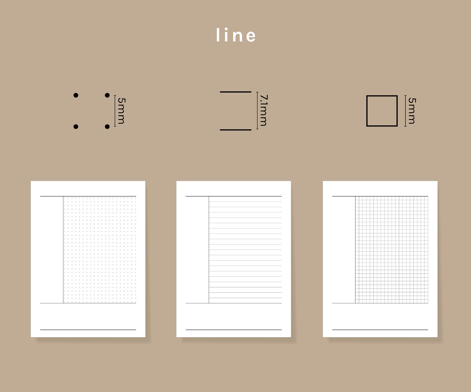 Printable Cornell Notes Paper Bundle, Lined, Graph, Dot Grid and Blank ...