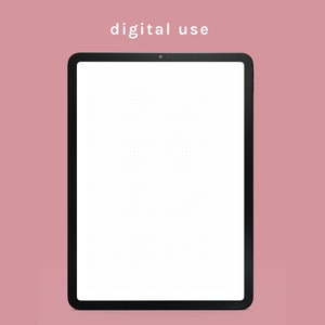 Printable pink dot grid paper, dot sheet printable, journal template, bullet, PDF, A4, A5, letter, half letter image 5