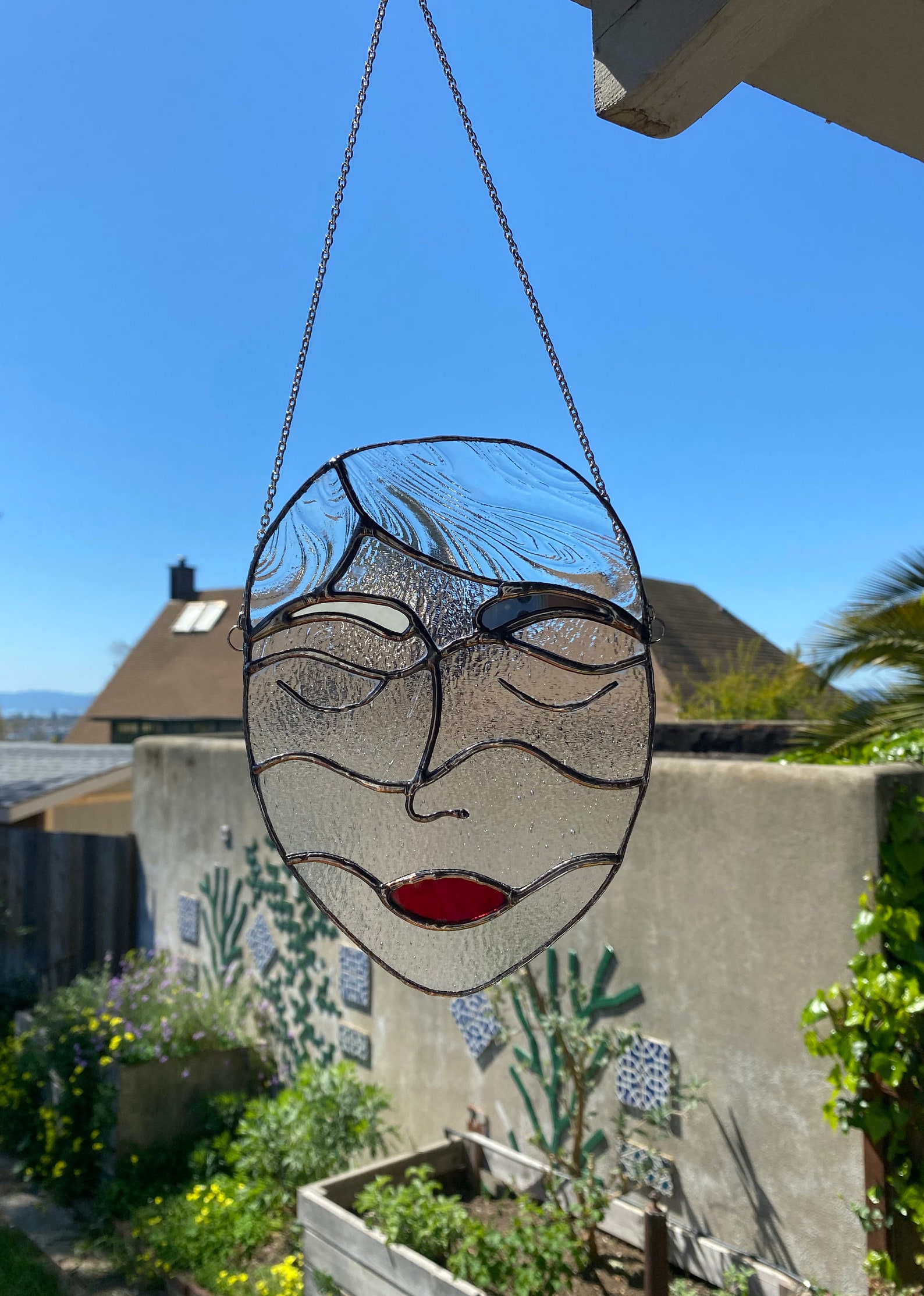 Claire Wall Hanging stained glass Etsy